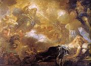  Luca  Giordano The Dream of Solomon painting